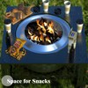 Lezbanz Fire Pit Surround Tabletop Use for Solo Stove Bonfire