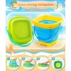 DUDUCOFU Collapsible Beach Sand Toys for Kids Toddlers, Collapsible Sand