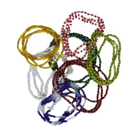 Cesarinaa 7 Collares de Santeria Obatala, Shango, Oshun, Yemaya, Orula, Elegua y Oggun | 7 Santeria Beaded Necklaces Elekes| Collares de Cuentas IFA, Religion Yoruba, Lucumi