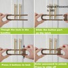 FIGEPO 6 Pack Child Proof U-Shaped Code Sliding Cabinet Door
