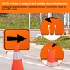 Geetery Traffic Arrow Orange Detour Signs Road Cone Top Directional