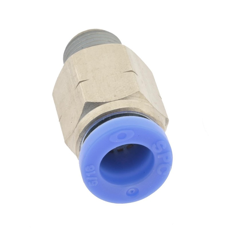 IQS Straight Connector NPT 1/4 Inch - 3/8 Inch (9.52