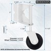 BOODVON Heavy Duty Gate Wheel, Gate Casters for Outdoor Wooden