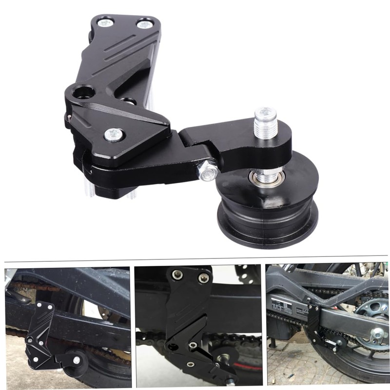 iplusmile Motorcycle Chain Adjuster Regulator Automatic Tensioner with Support Spool