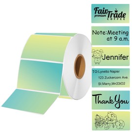 Joatuxul 2.25 x 1.25 Thermal Labels, Self-Adhesive Address Shipping Barcode Thermal Stickers,Thermal Printer Labels Compatible with Rollo & Zebra & MUNBYN, 800 Labels for Printer, Gradient Green