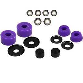 Skateboard Truck Rebuild Kit 91A Bushings Washers Pivot Cups Nuts for 2 Trucks
