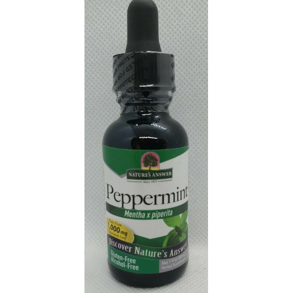 Nature's Answer Peppermint Liquid Extract [Alcohol & Gluten Free] 1 fl. oz.