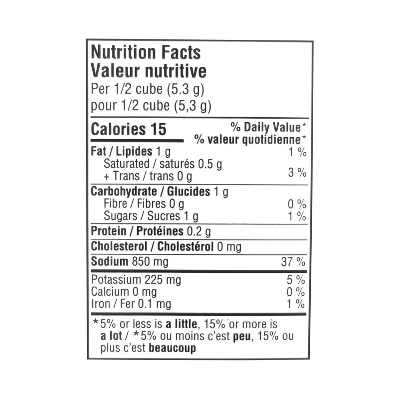 La Cie McCormick Canada Co. McCormick Gourmet All-Vegetable Bouillon Cubes,