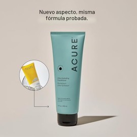 Acure Juego de champú y acondicionador ultra hidratante, conjunto hidratante con aceite de argán para mujeres y hombres con cabello seco, dañado, liso