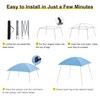 Canopy Tent, 8.5’x8.5’ Pop Up Canopy 1-Person Setup Beach Tent