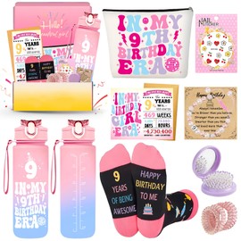 Zyphoria 9 Year Old Girl Birthday Gifts for 9 Year Old Girls Ideas Set,Cool Presents for 9 Years Olds Girls,Gifts for Age Nine Beautiful Teen Girl,9th Birthday Decorations for Sister Daughter Niece