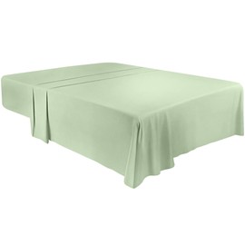 Utopia Bedding - Flat Sheet Double - Easy Care Soft Brushed Polyester - Microfiber Fabric - Wrinkle, Shrinkage, and Fade Resistant - Sage