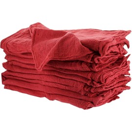MHF Aprons Shop Towels Red-Commercial/Industrial B Grade -1000 Pieces -New 100% Cotton