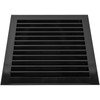 12" x 12" Inch Black Galvanized Steel Vent Cover -