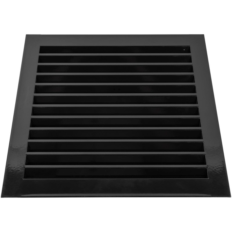 12" x 12" Inch Black Galvanized Steel Vent Cover -