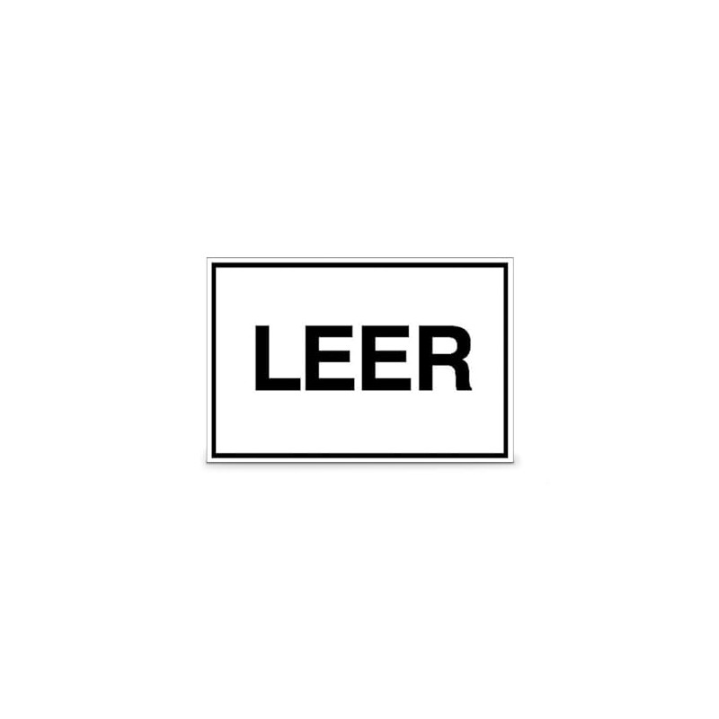 Betriebsausstattung24® Empty Safety Sign for Company Marking, Embossed Aluminium, Size