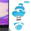Cartoon U Disk Blue Clownfish Appearance High Speed Bulk Storage