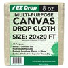 EZ Drop Painter's Large Canvas Fabric Drop Cloth for Painting