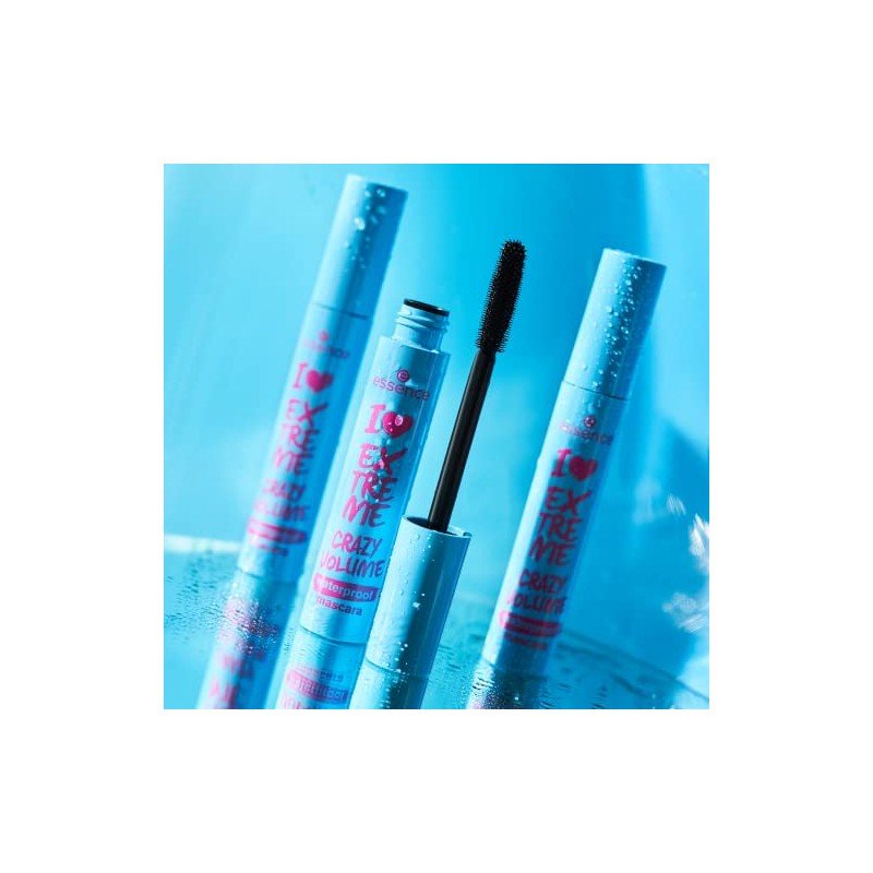 Essence I Love Extreme Crazy Volume Waterproof Mascara, Black, Volumizing,