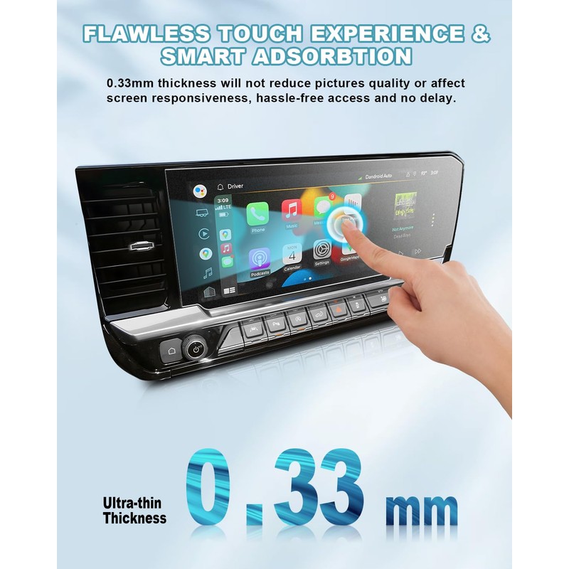 CDEFG for 2022-2026 Chevy Silverado GMC Sierra Matte Glass Screen