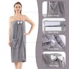 AUECOOME 6 Pcs Spa Robe Bath wrap Towels for Women