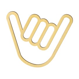 LUTER Shaka Wooden Wall Sign, Hanging Sign Hawaii Aloha Surfer Hand Shape Finger Decoration Shaka Wall Sign Made of Wood for Home Living Room Kitchen Bathroom Bedroom Decoration