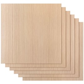 Proflex White Oak Plywood 24pcs, 1/8" x 12” x 12” Real Wood Plywood Sheets Premium “A” Grade with Smooth Sanded Finish, Perfect for Laser Cutting & Engraving, Crafts, and DIY