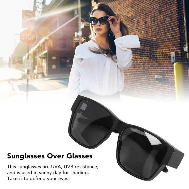 Oversized Sunglasses Fit Over Glasses PC Non Slip UV Protection