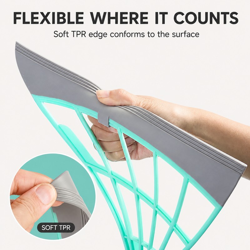 Silicone Floor Squeegee Broom for Wet & Dry Cleaning –