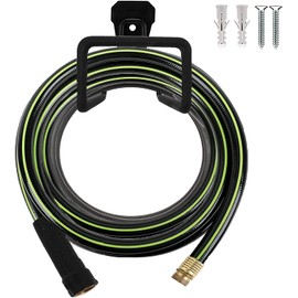 Garden Hose Holder, Tough Metal Wall Mount Hose Hook Hanger, Garage Hook, Heavy Duty Tube Hose Stand for Outside Yard - 1 pcs