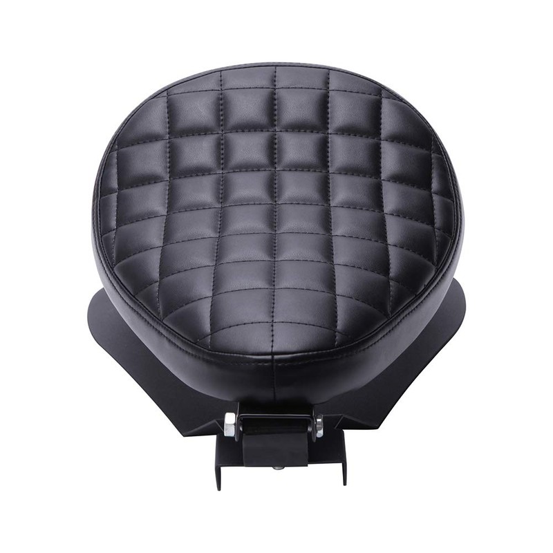Black Motorcycle Solo Seat Spring With Base For Harley Heritage