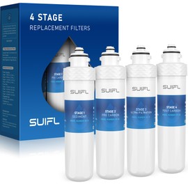Suifl UVF4 4 Stage Filter Replacement Kit, Compatible with Brio UVF4 MIB400PKUF, Brio CLPOU520UVF4, CLPOU320WUVF4, CLCTPOU720UVF4, CLPOU520UVF4BLK, 1 Set