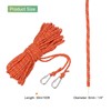 sourcing map 6mm Hollow Braided Polypropylene Anchor Line with Hook,