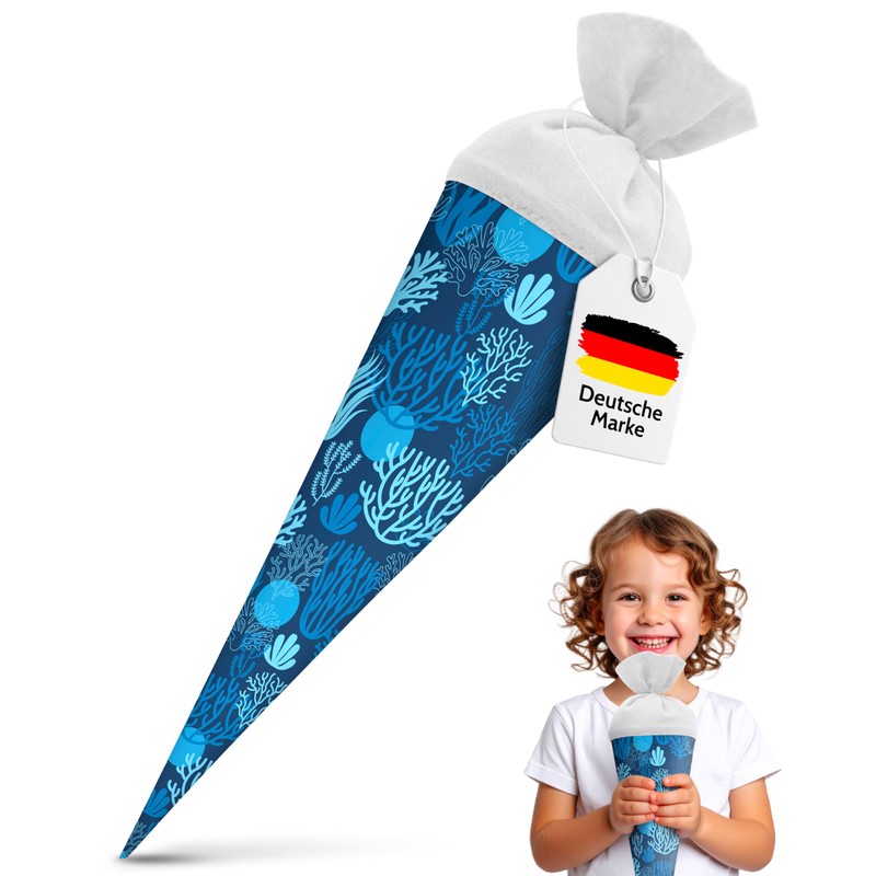 itenga Sibling School Cone - 35 Cm, Animals, Animal Pattern,