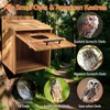 Large Owl Houses for Outdoors, 17" x 12.5" x 12.5"