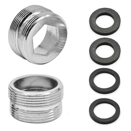 2 Pcs Faucet Aerator Adapter Kitchen Sink Faucet Adapter Accessories for Garden Hoses, Water Filters, Faucets, 23mm Male to 22mm Male Adapter