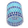 Mosaic Votive Candle Holder Handcrafted Glass Tea Light Holder for