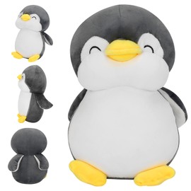 Plushies Penguin Stuffed Animal Toys,Fat Penguin Plush Doll Boy Girl Girlfriend Valentine's Day Gift Cute Pillow (Grey,9.8in)