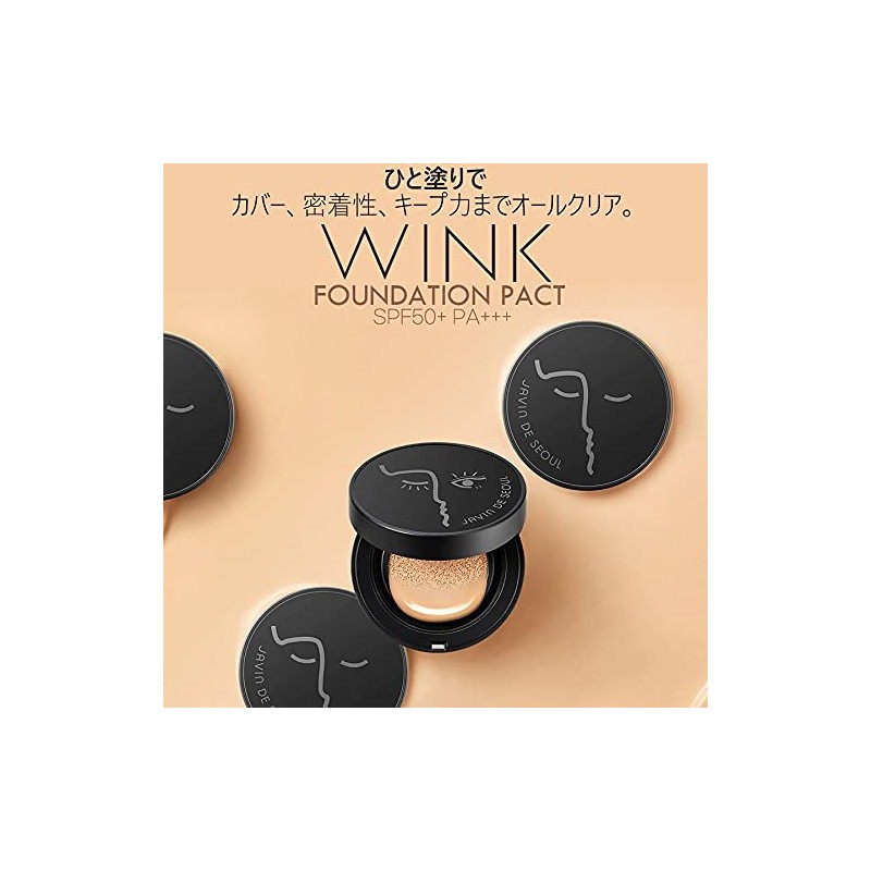 JAVIN DE SEOUL WINK FOUNDATION PACT Wink Cushion Foundation SPF50+