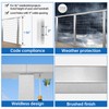 Muzata Cable Railing Post 36 Inch 36"x2"x2" Level Drilled Surface