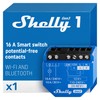 Shelly 1 Gen3, WiFi Smart Relay Switch with Dry Contacts,