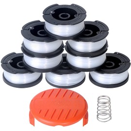 10 PCS AF-100 String Trimmer Line Replace, 30ft 0.065-inch AF-100 String Trimmer Replacement Spool Weed Eater Cap Auto Feed Trimmer String for Black and Decker String Trimmers