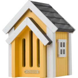 Wildlife Garden WG303 Butterfly Box Yellow Wooden Butterfly House