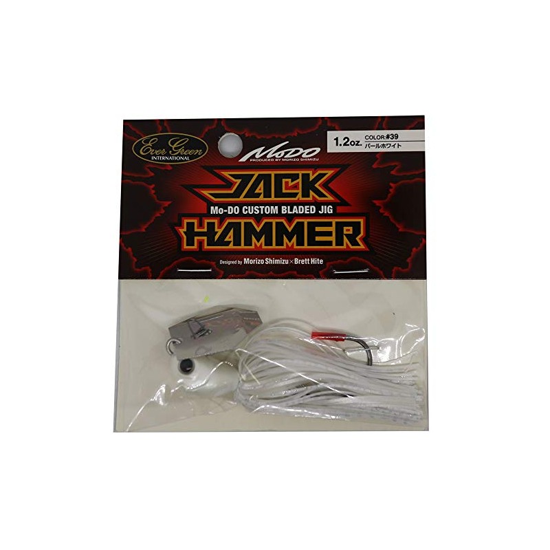 Evergreen Chatterbait Jack Hammer, 1.2 oz, #39 Pearl White