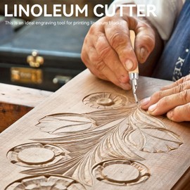 Set of 2 Craft Linoleum Carving Tools, 5-in-1 Linoleum Cutting Tools, Block Cutter, Linoleum Blocks for Printing Making, Rubber Carving Block for Rubber Stamps, DIY Carving, Blocks