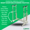 Essential Medical Supply Height Adjustable Standing Toilet Safety Rail -