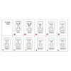 E-simpo® 6-Pack G24 to E27 Lamp Base Converter,15.5mm 4pin,G24Q to