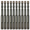 10PC 3/16" X4" Drill Bit Set SDS Plus Rotary Hammer