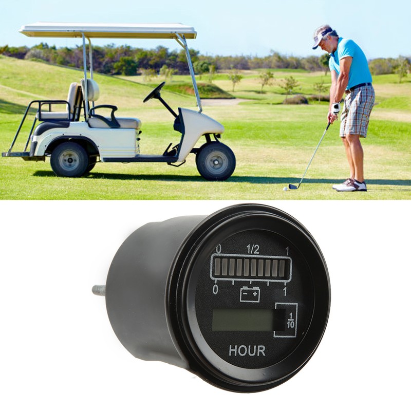 24V Round Battery Gauge 10 Levels LED Battery Indicator for