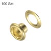 sourcing map Set of 100 Grommets Kit Metal Eyelets 4.5